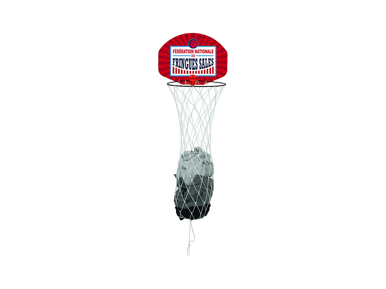 Panier De Basket A Linge Sale Rouge, Blanc