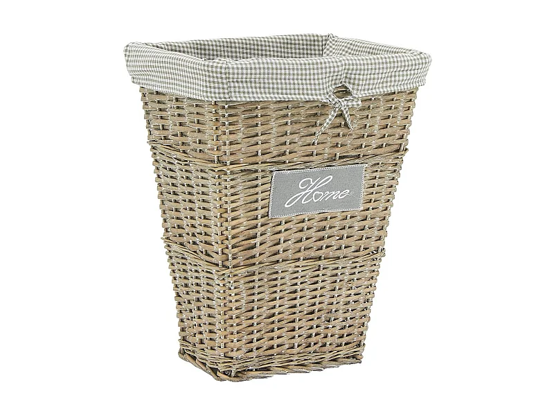 Panier à linge Home en osier et coton