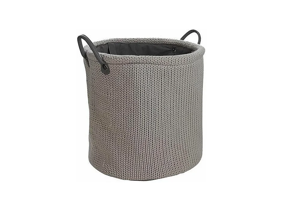 Wäschekorb aus Wolle mit Polyesterfutter
