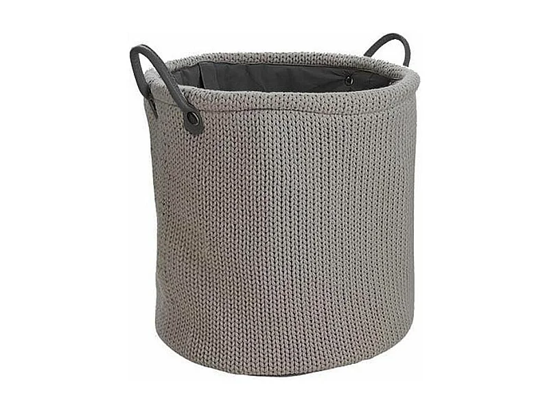 Cesto para la ropa sucia de lana con forro de poliéster