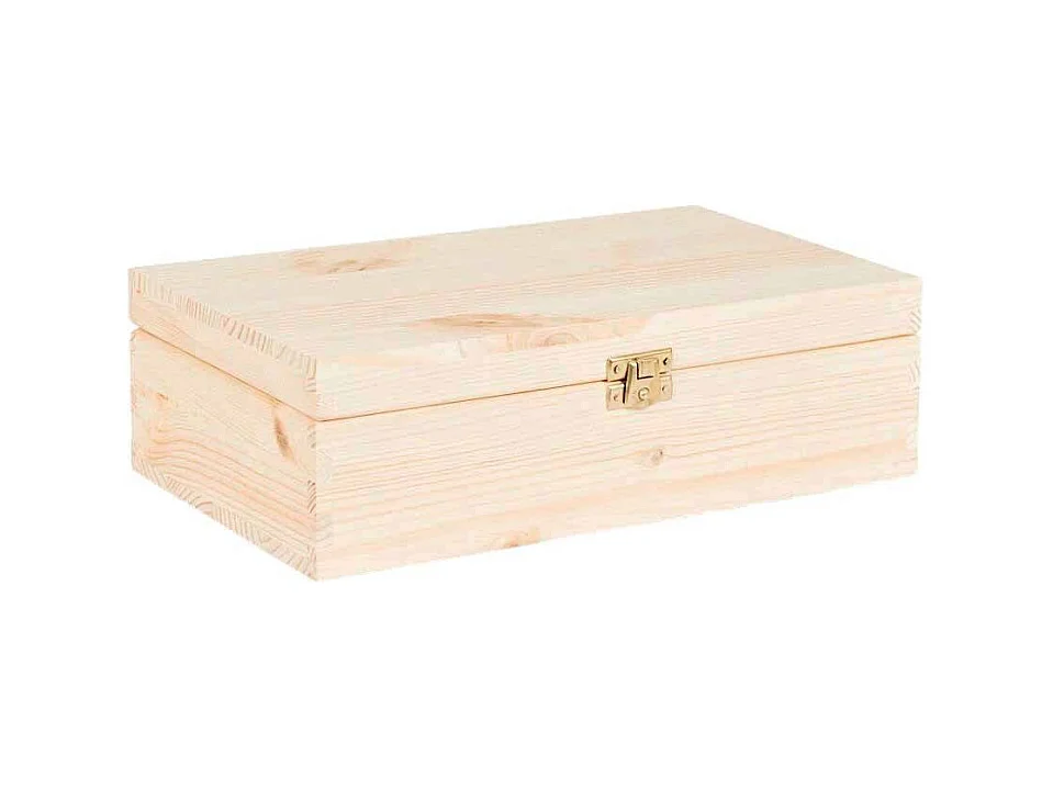 Boite à thé 12 compartiments en pin