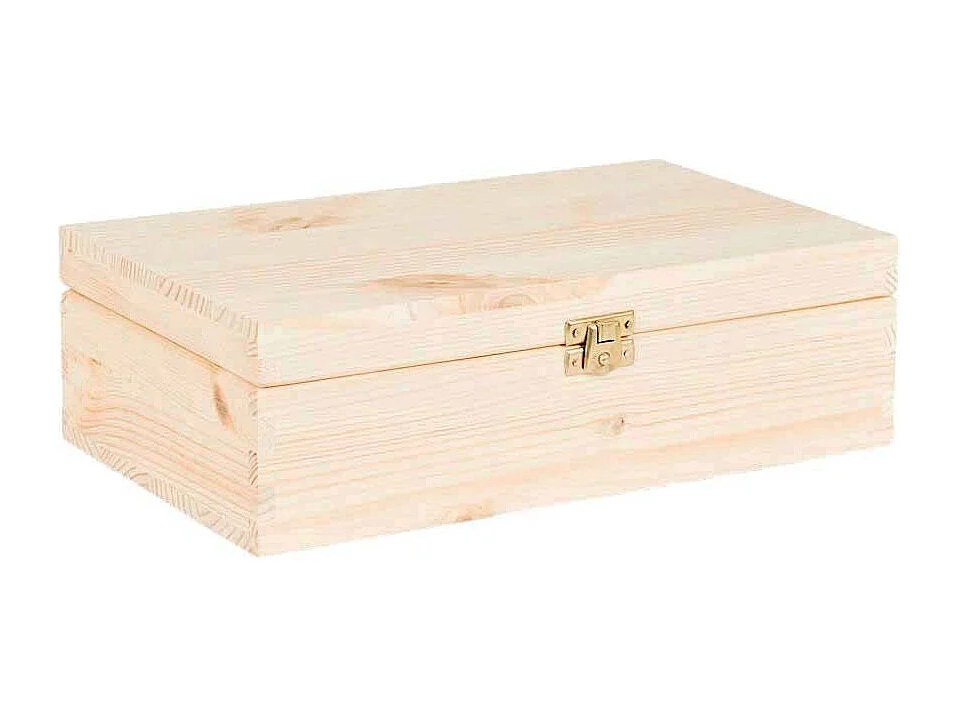 Boite à thé 12 compartiments en pin