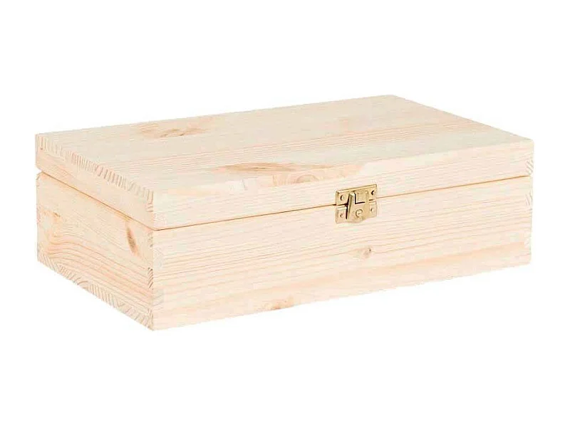 Boite à thé 12 compartiments en pin