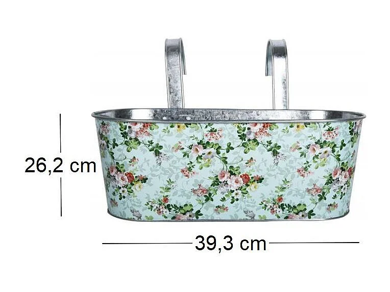 Jardinière de balcon avec crochets Roses