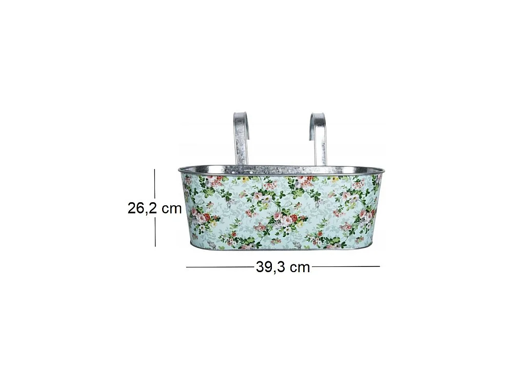 Jardinière de balcon avec crochets Roses