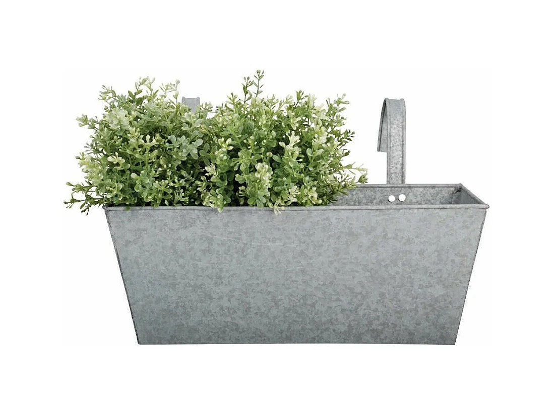 Jardinière balcon en zinc à suspendre