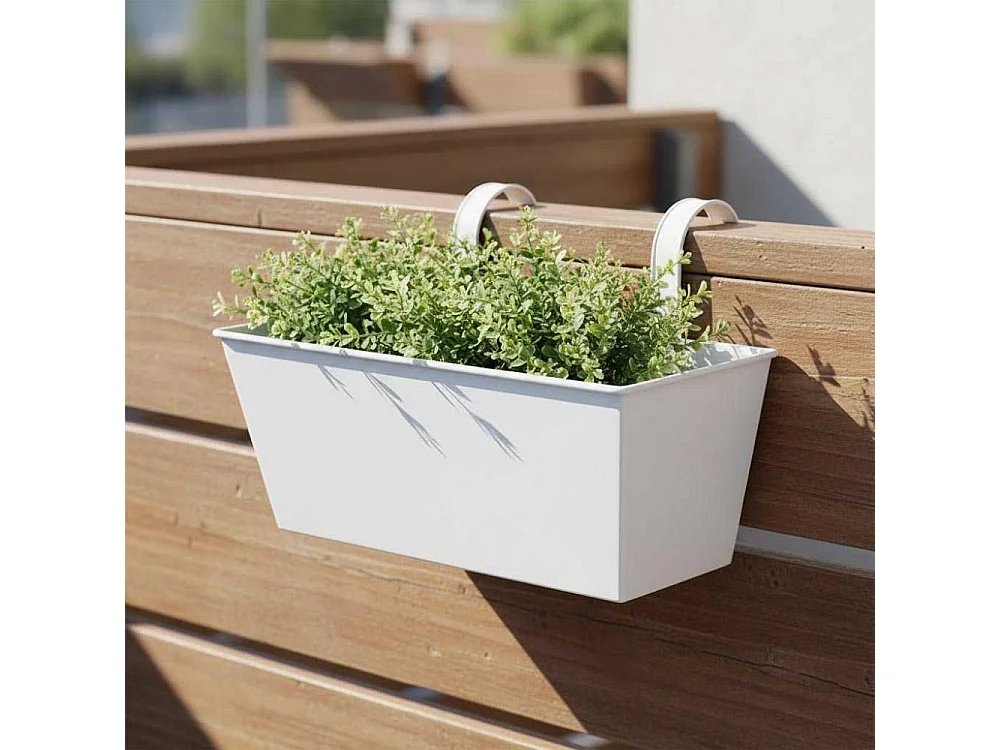Jardinière balcon en zinc à suspendre