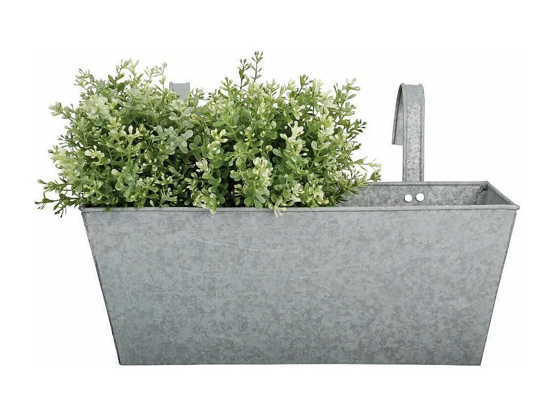 Jardinière balcon en zinc à suspendre