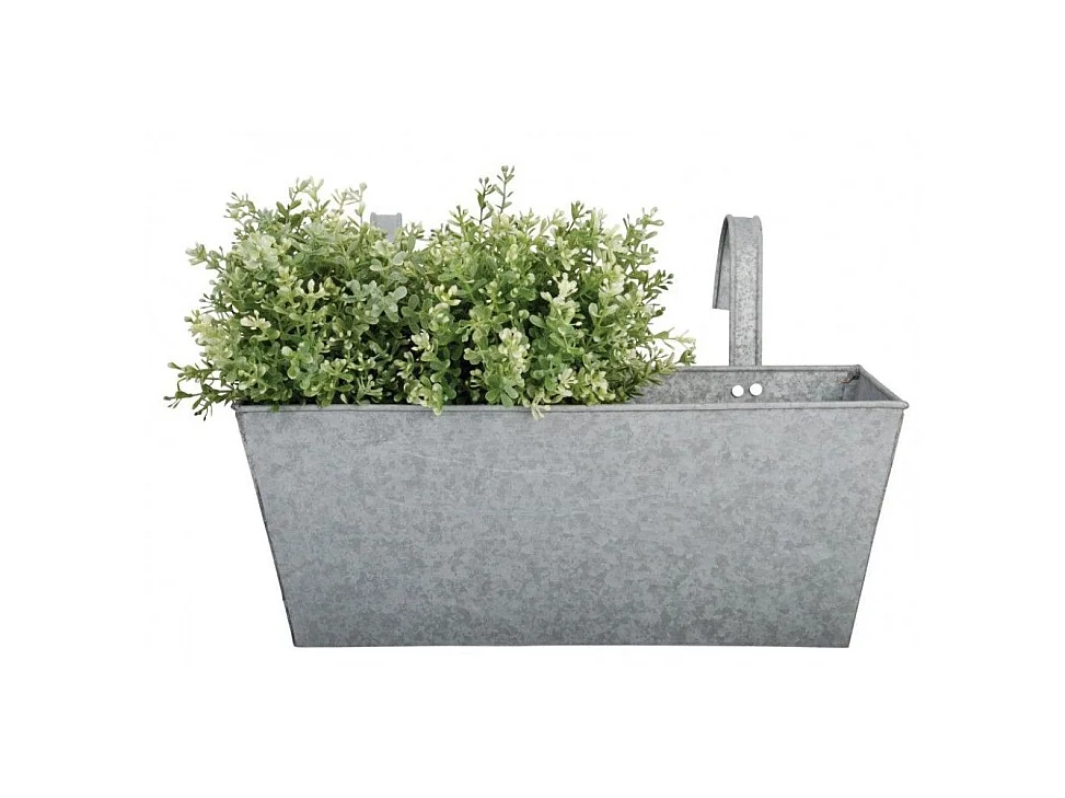 Jardinière balcon en zinc à suspendre