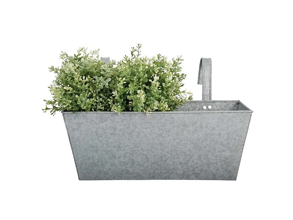 Jardinière balcon en zinc à suspendre