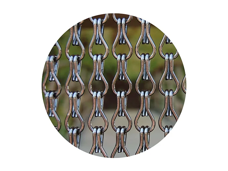 Rideau de porte en aluminium Alusax 100x230 cm