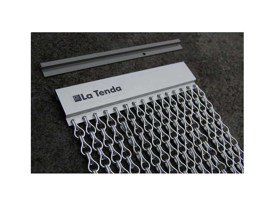 Rideau de porte en aluminium Alusax 100x230 cm