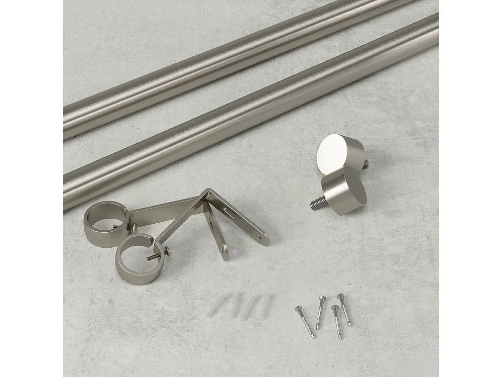 Tringle à rideaux nickel Cappa Simple