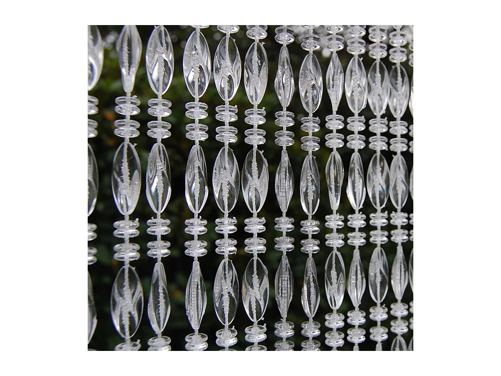 Rideau de porte  en perles transparentes Elba 90 x 210 cm