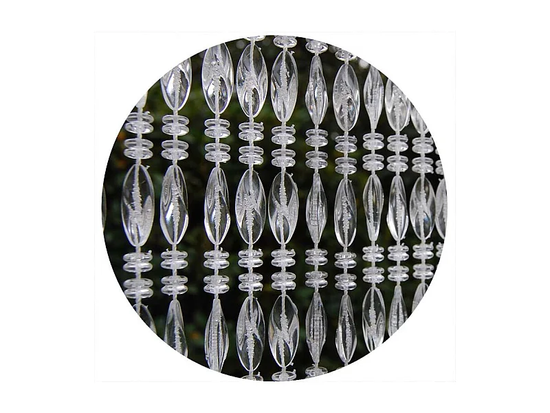 Rideau de porte  en perles transparentes Elba 90 x 210 cm