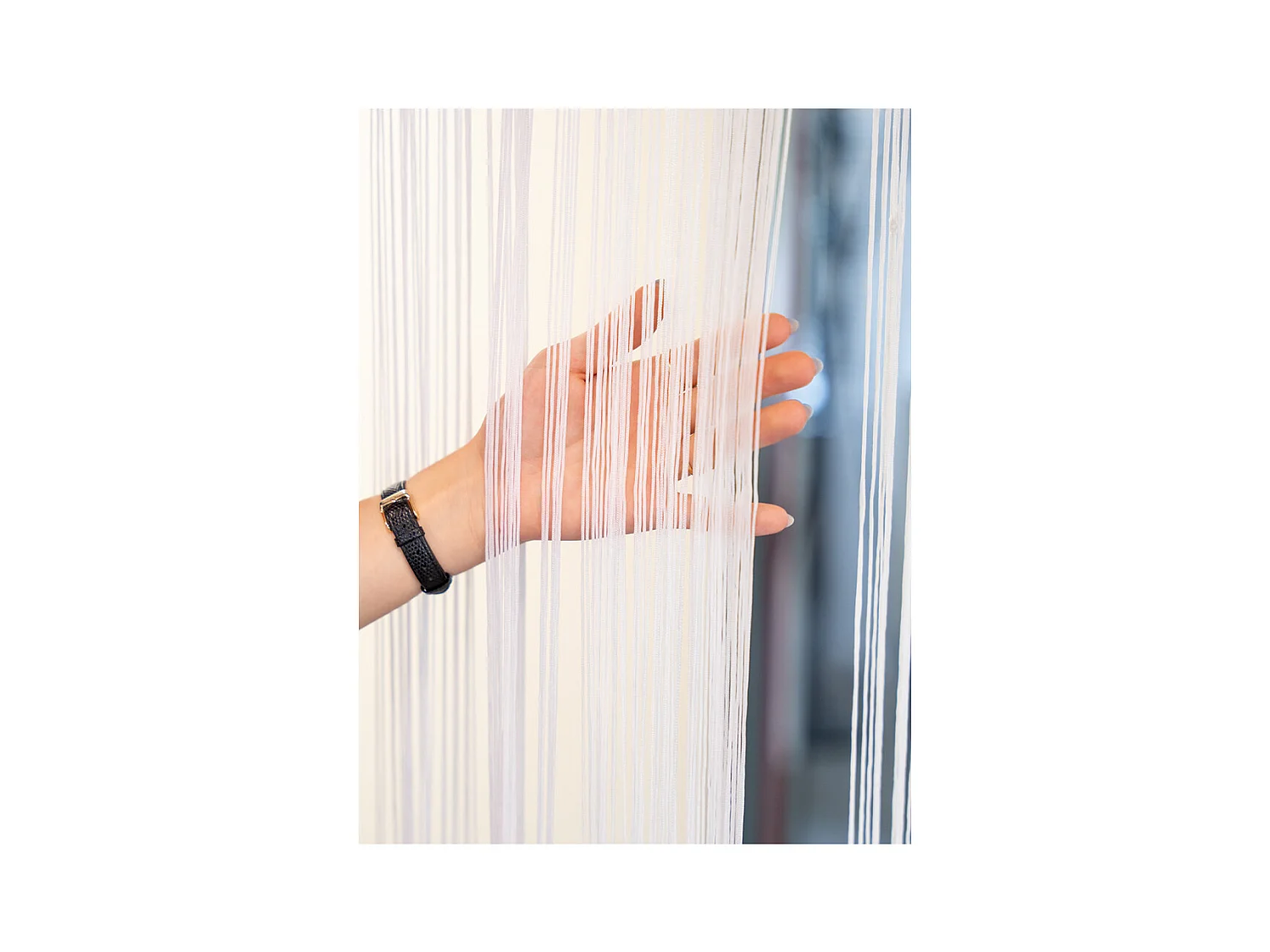 Rideau fil de porte en polyester