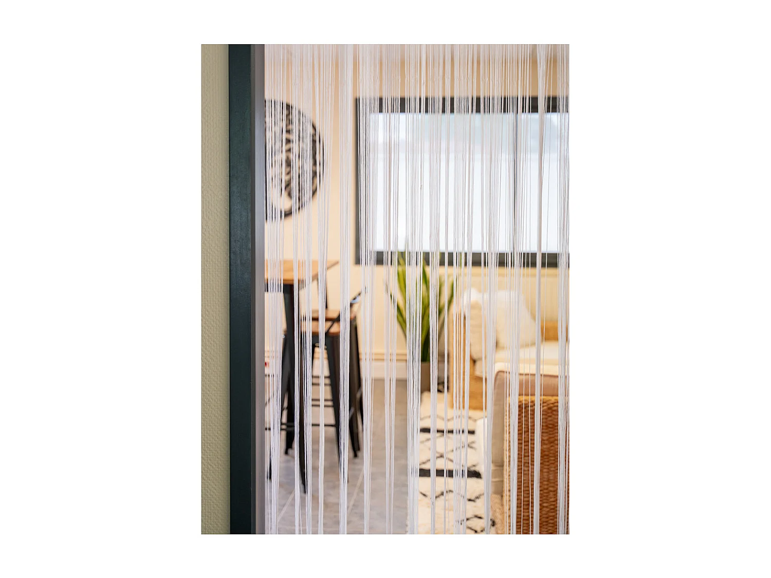 Rideau fil de porte en polyester