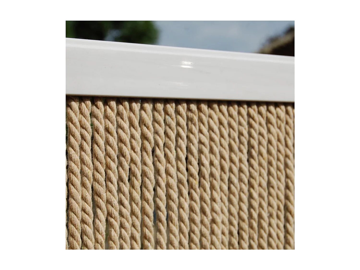 Rideau de porte en corde naturel Toulon 100 x 230 cm