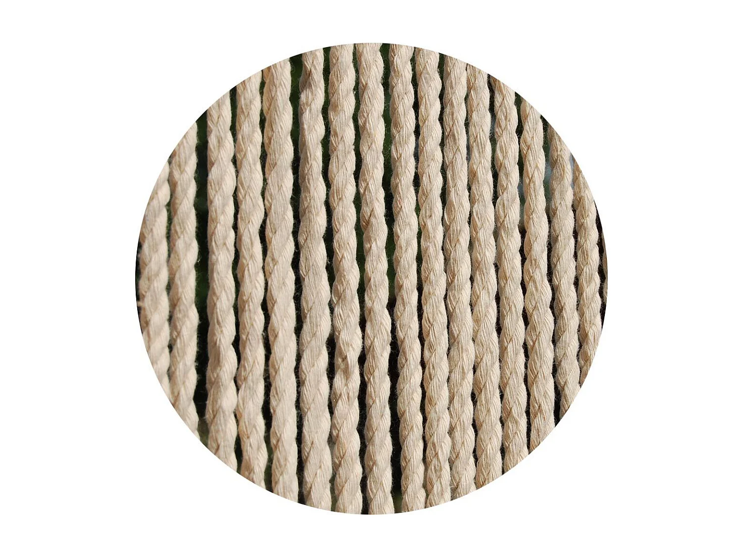 Türvorhang mit beigen Seilen "Toulon"