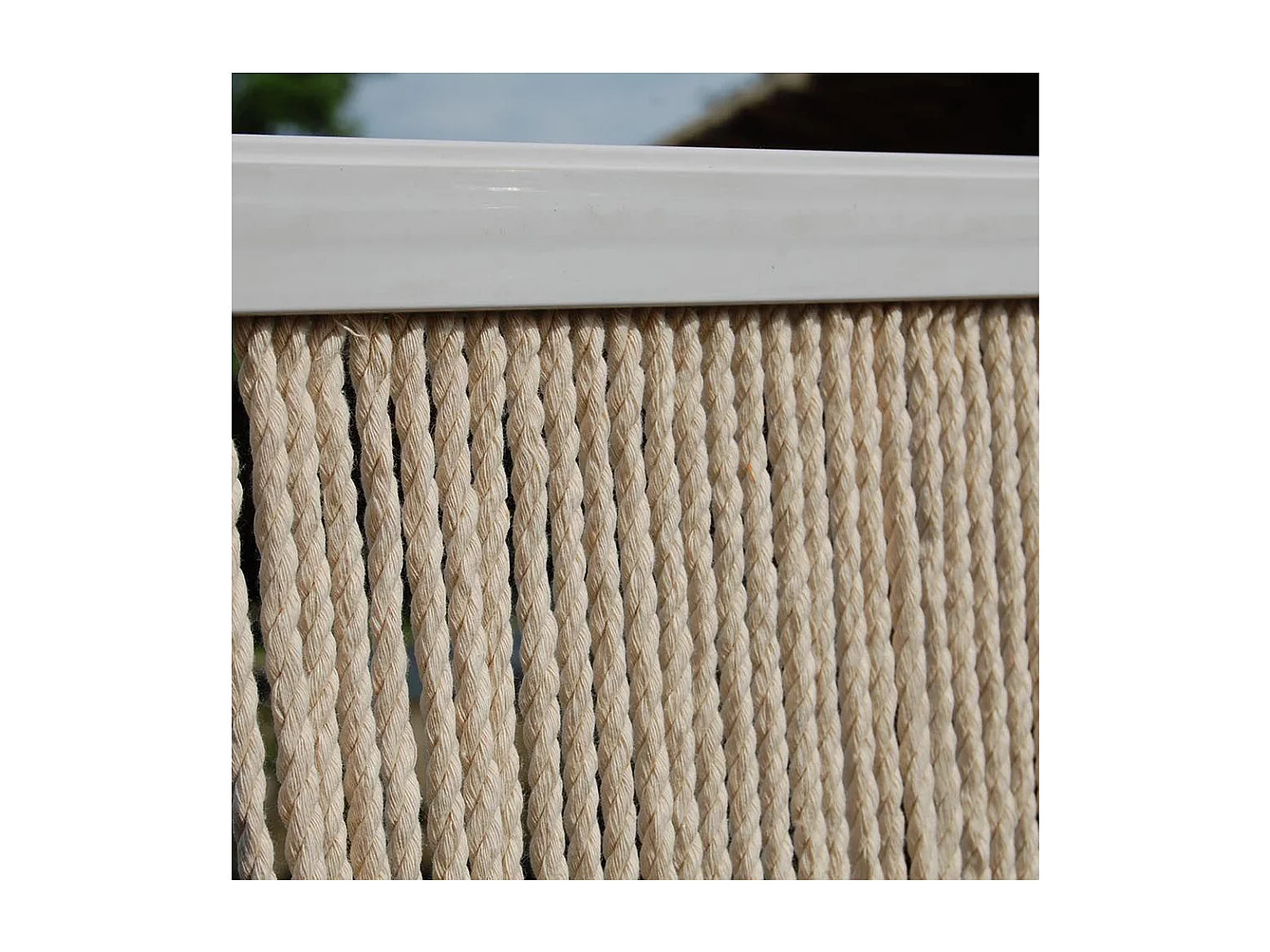 Türvorhang mit beigen Seilen "Toulon"