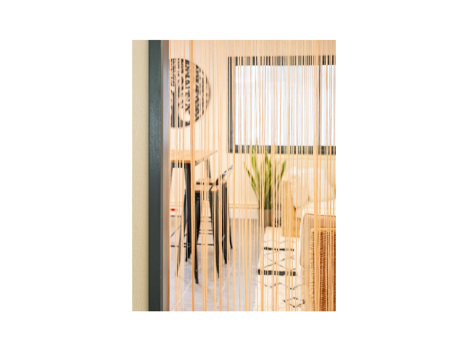 Rideau fil de porte en polyester