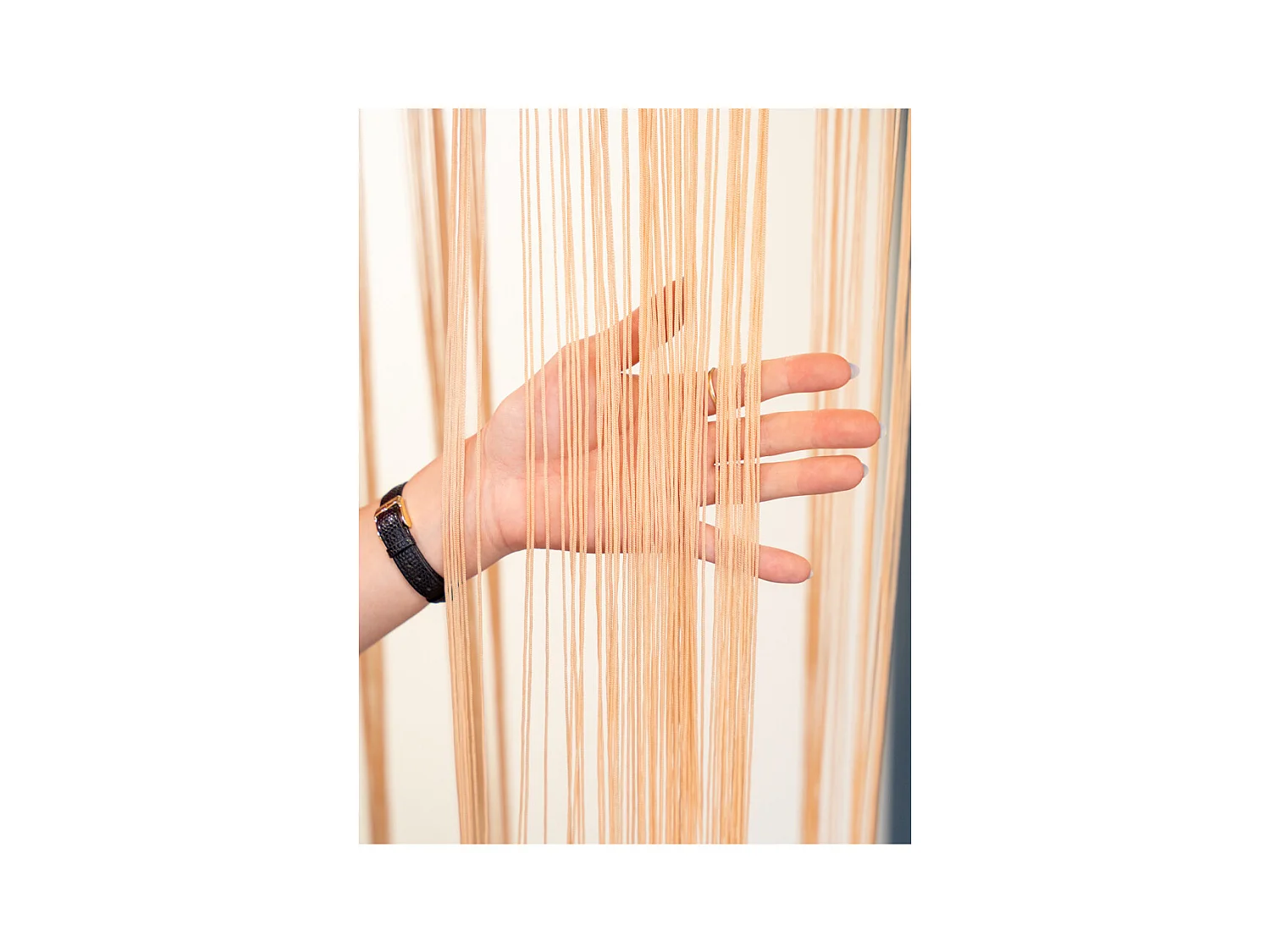 Rideau fil de porte en polyester