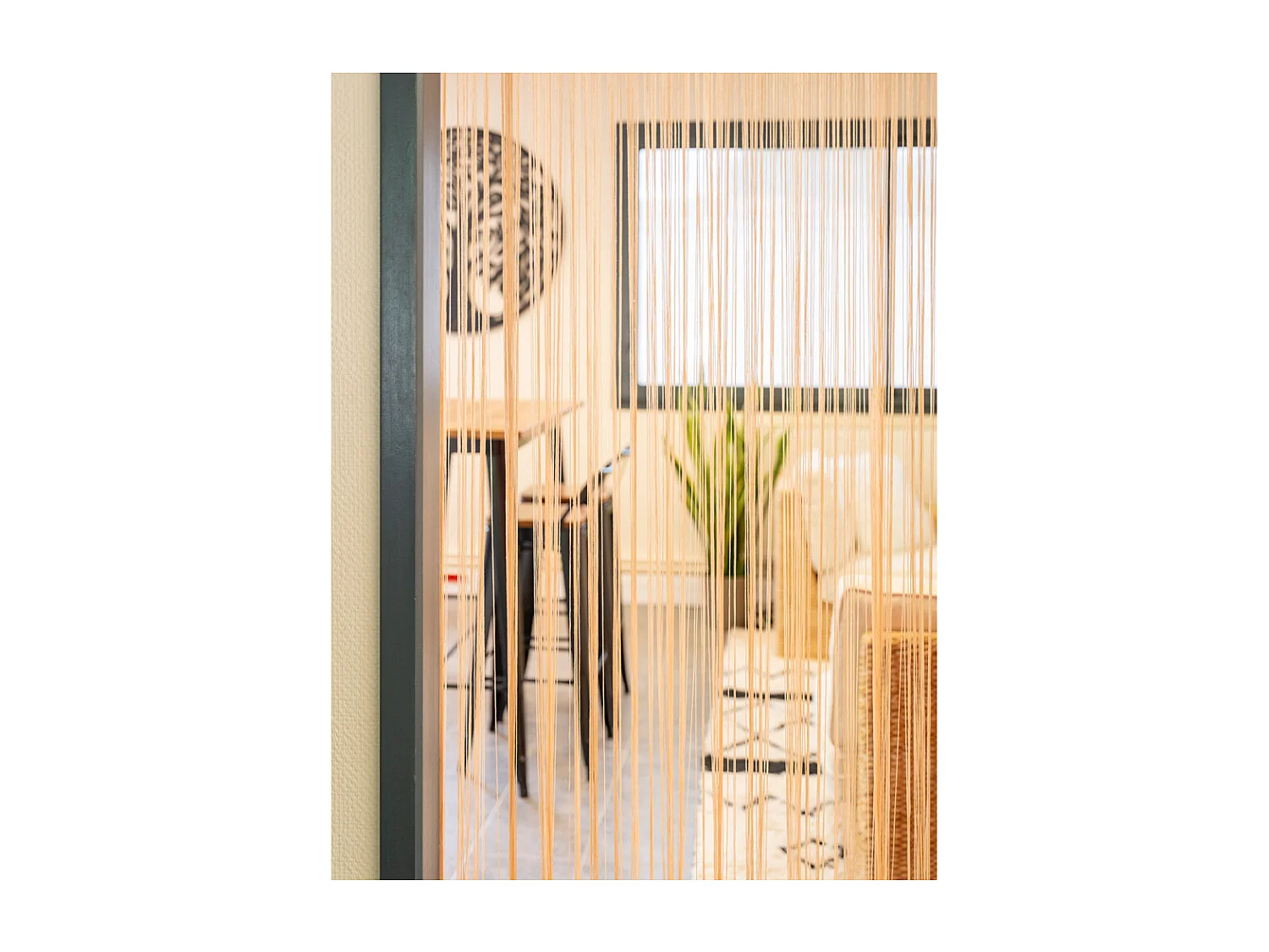 Rideau fil de porte en polyester