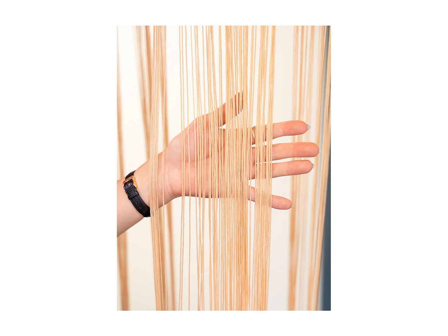 Rideau fil de porte en polyester