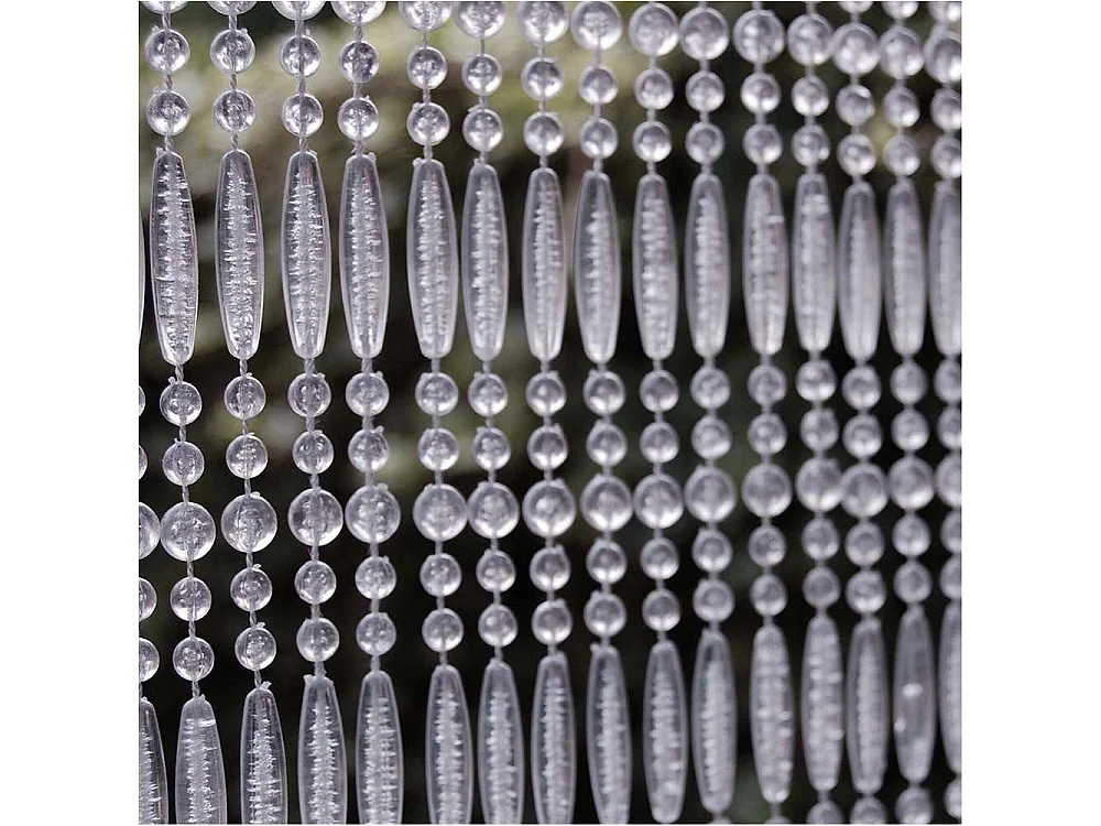 Rideau de porte en perles transparentes Frejus 120 x 230 cm