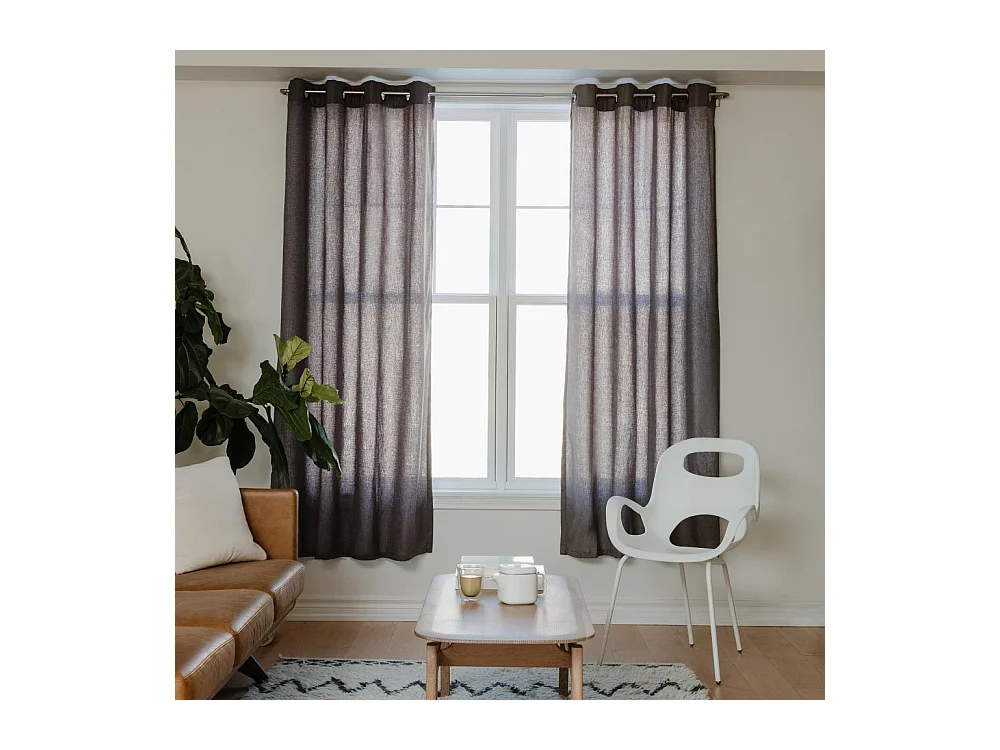 Tringle à rideaux nickel mat Twilight 121,9 à 223.5 cm