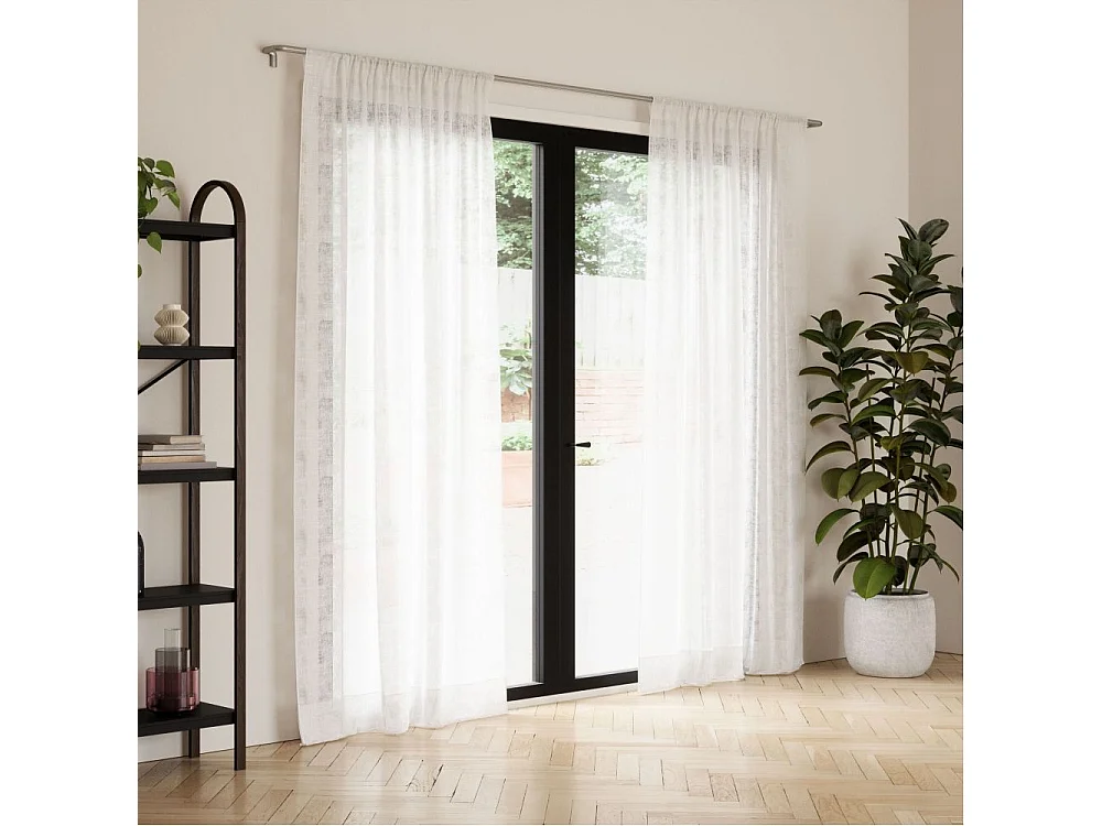 Tringle à rideaux nickel mat Twilight 121,9 à 223.5 cm