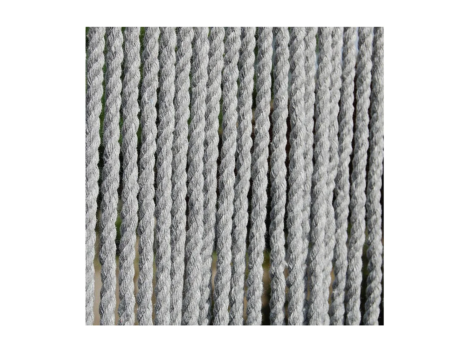 Rideau de porte en corde gris Toulon 100 x 230 cm
