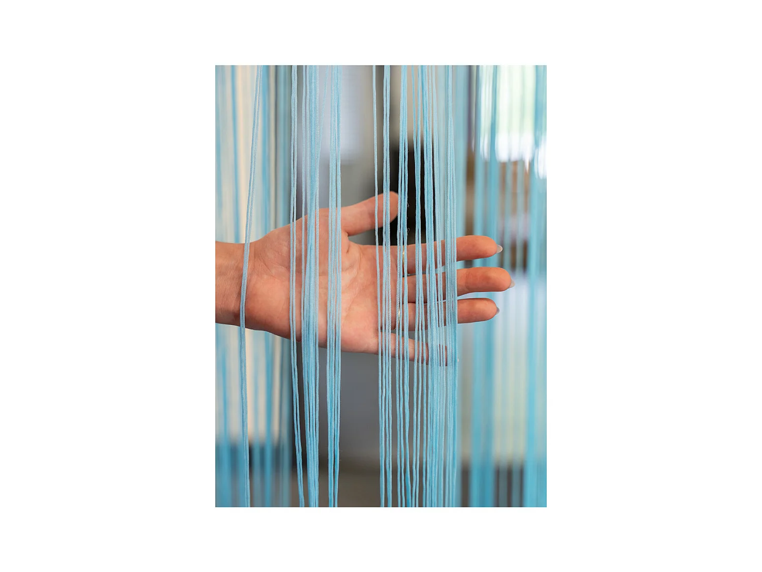 Rideau fil de porte en polyester