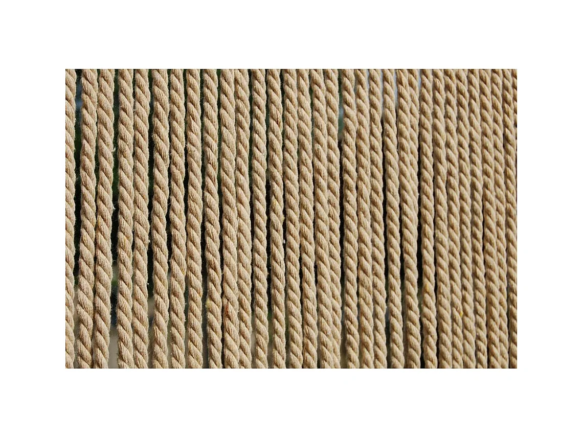 Rideau de porte en corde naturel Toulon 90 x 210 cm