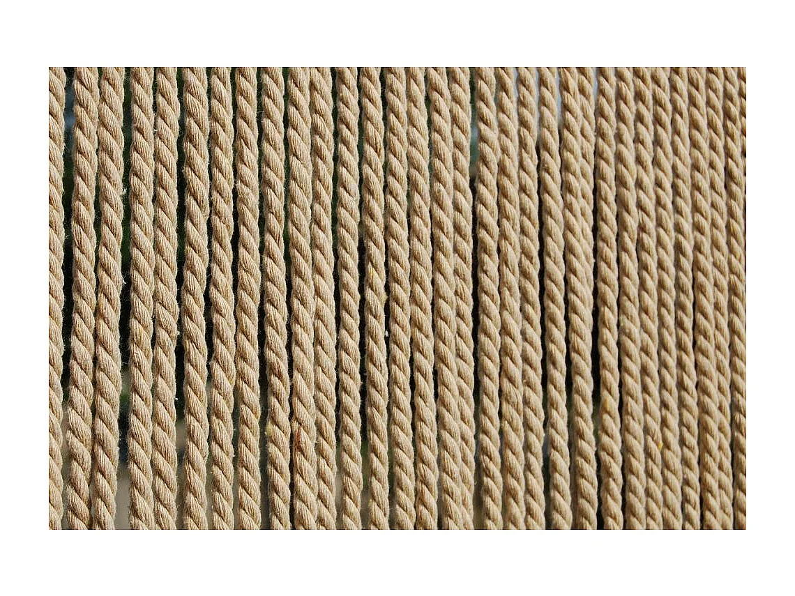 Rideau de porte en corde naturel Toulon 90 x 210 cm