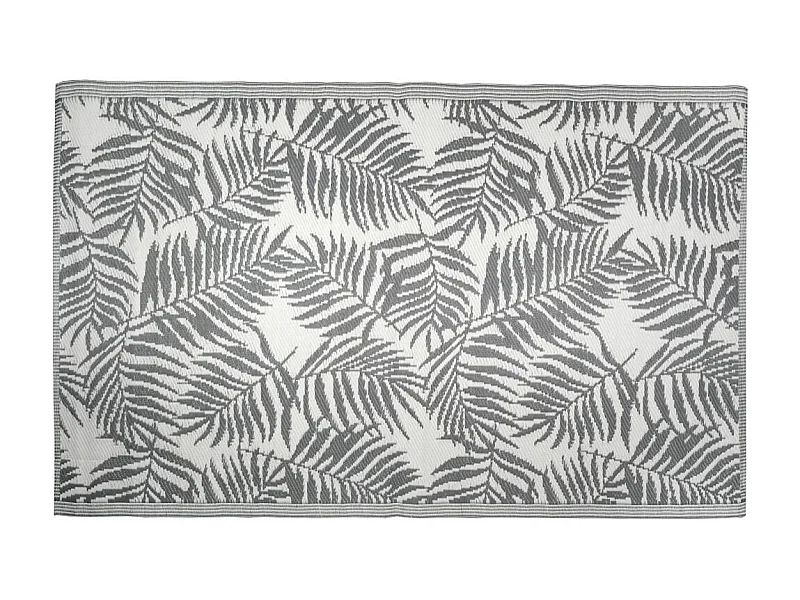 Tapis d'extérieur en polypropylène 120 x 180 cm Exotique - Gris