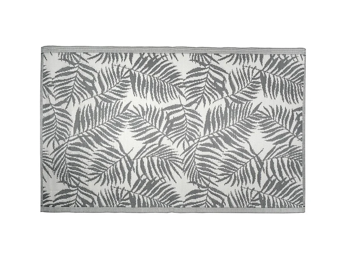 Tapis d'extérieur en polypropylène 120 x 180 cm Exotique - Gris