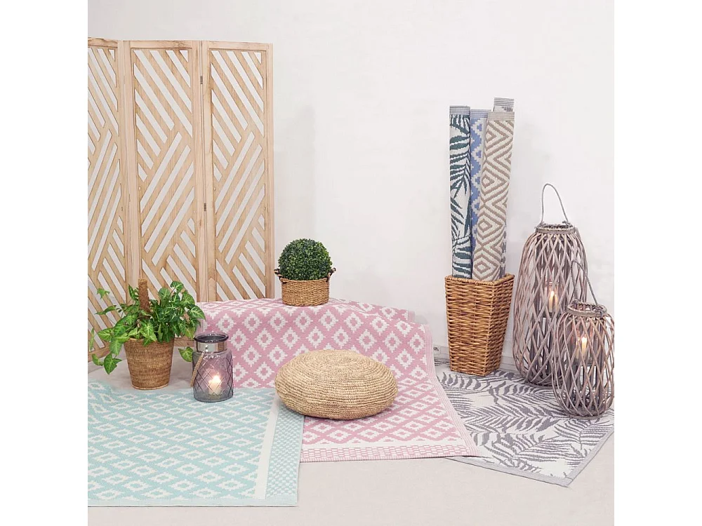 Tapis d'extérieur en polypropylène 120 x 180 cm Exotique - Vert