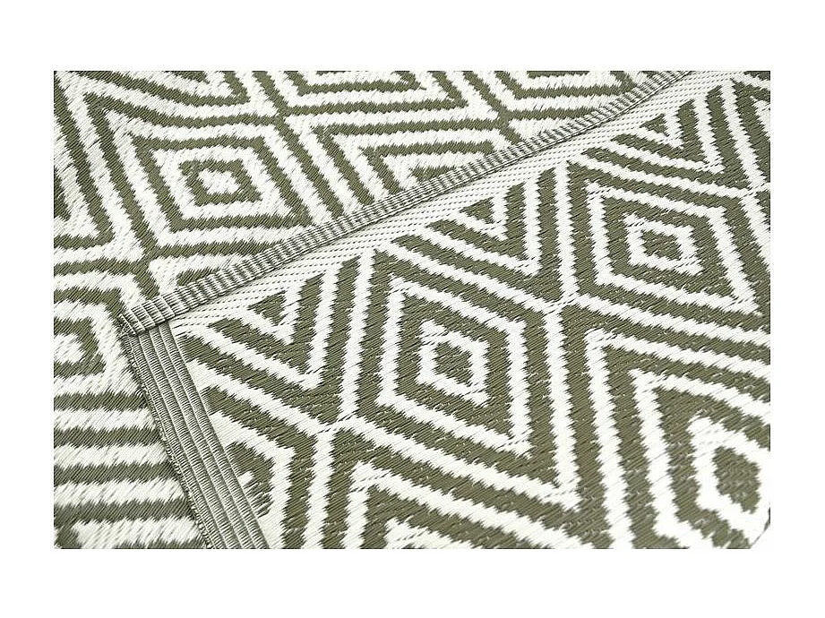 Tappeto per esterni in polipropilene 120 x 180 cm Diamond - Khaki