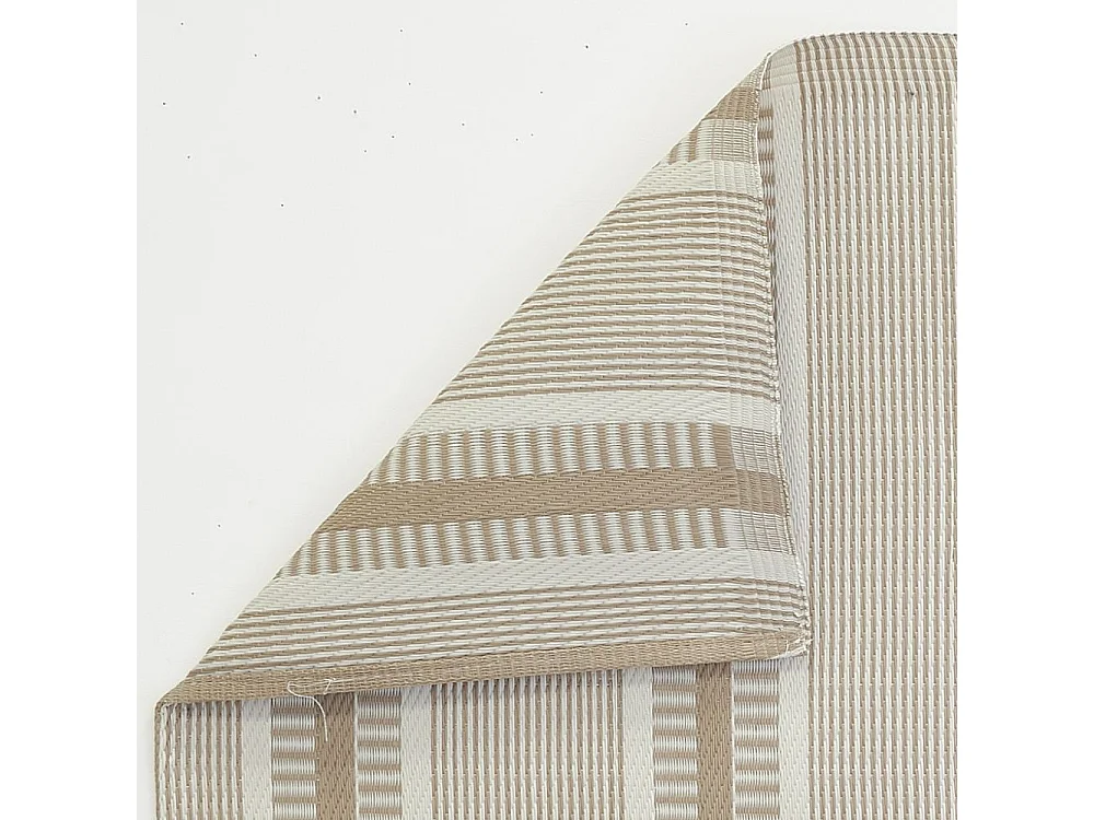 Tapis d'extérieur en polypropylène 120 x 180 cm Ethnique - Beige