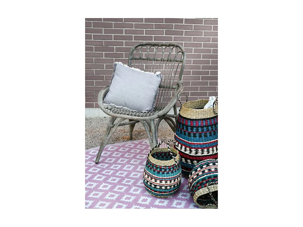 Tapis d'extérieur en polypropylène 120 x 180 cm Maya - Rose