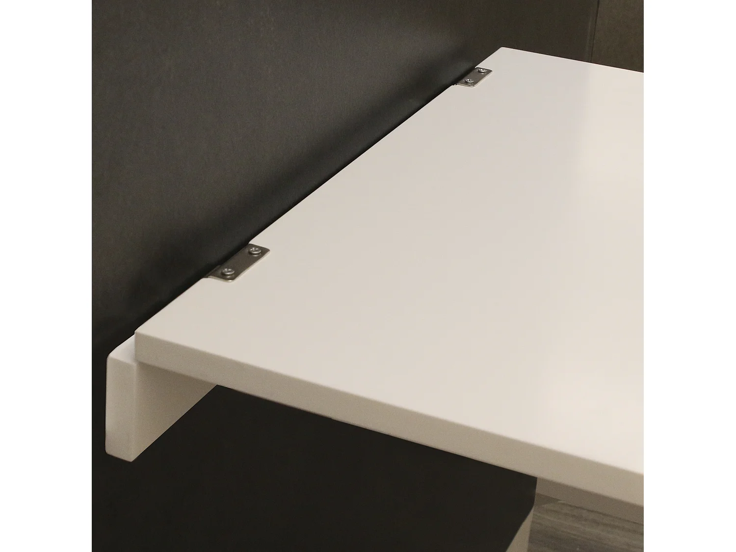 Table Murale Pliante Ardoise "Ezio" 76cm Blanc