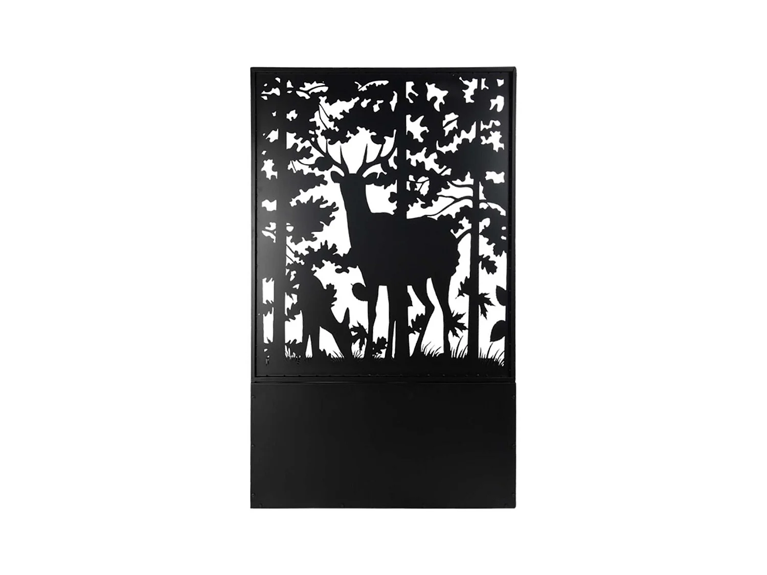 Jardinière en fer avec treillis Motif cerf