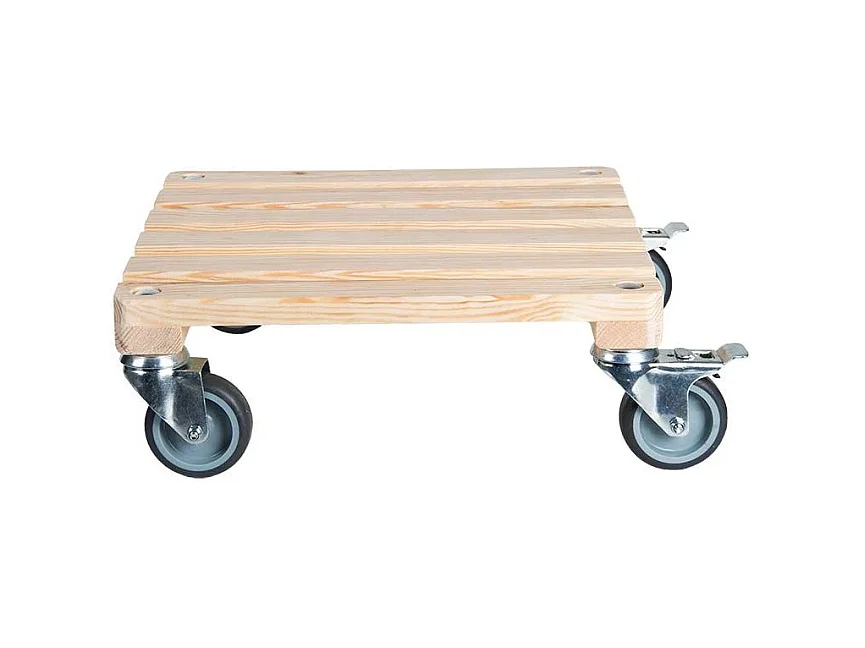 Support à roulettes pot de fleurs spécial charge lourde Carré