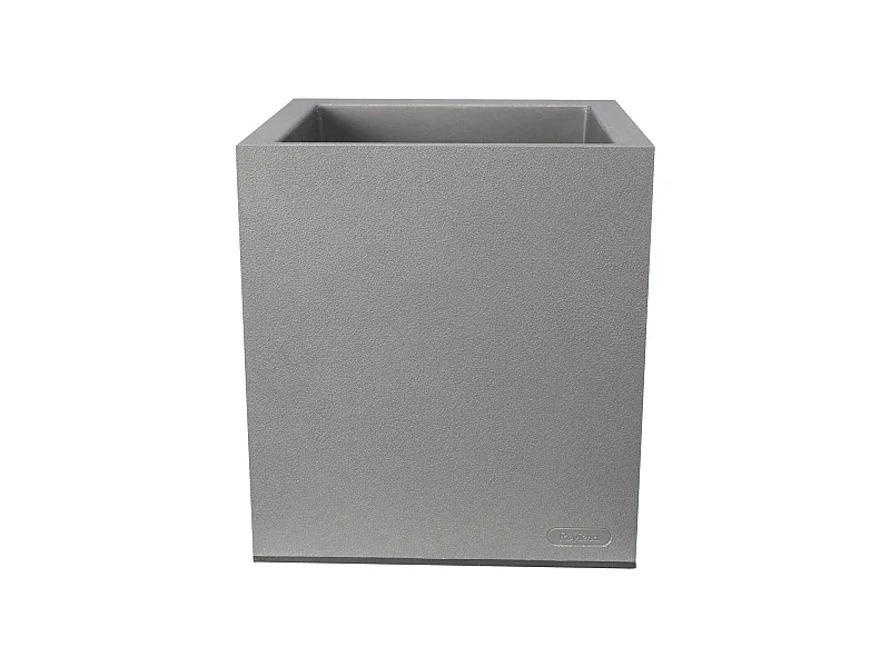 Quadratischer Topf aus Kunststoff mit Granit Optik 30 cm