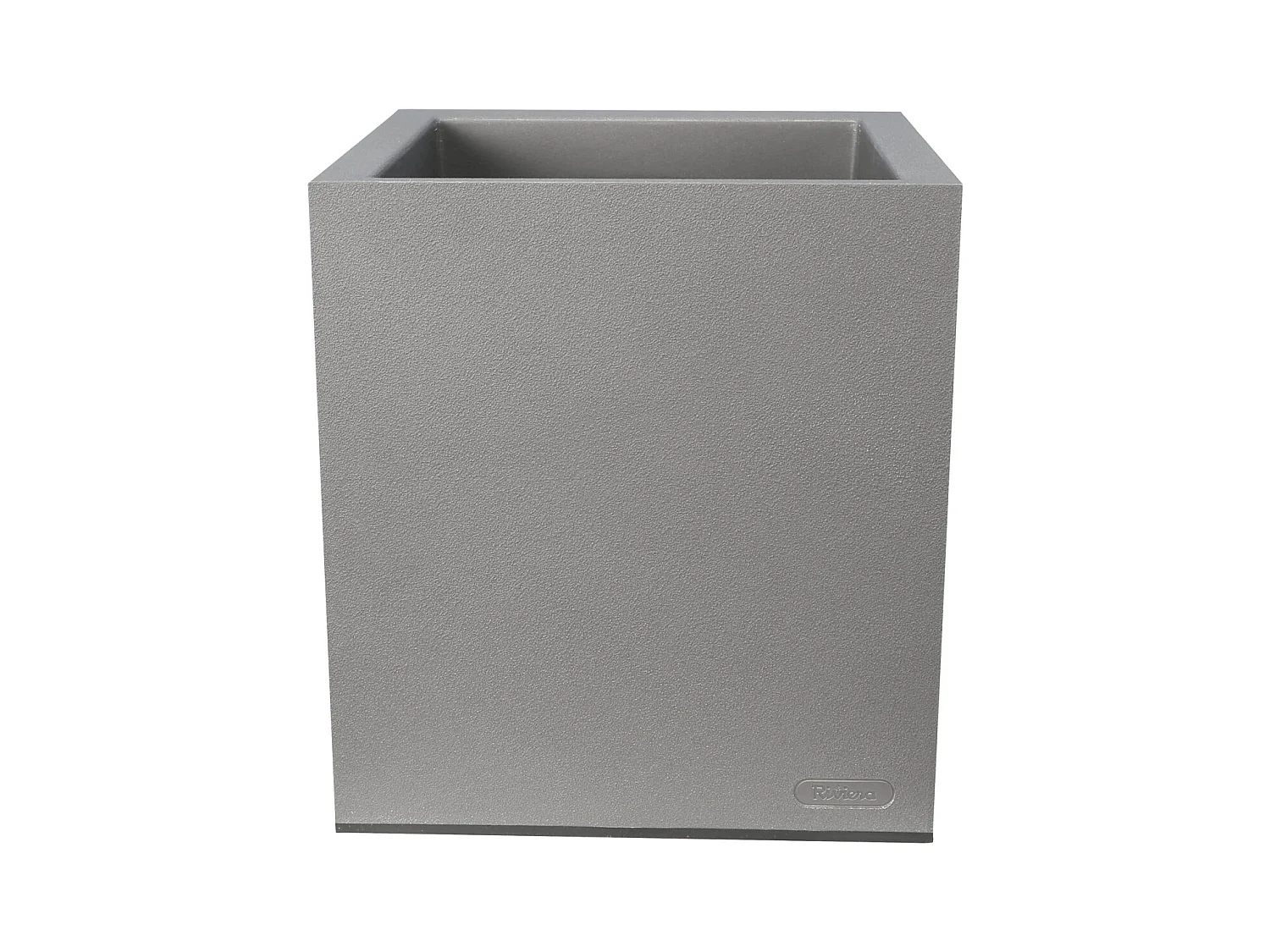 Quadratischer Topf aus Kunststoff mit Granit Optik 30 cm