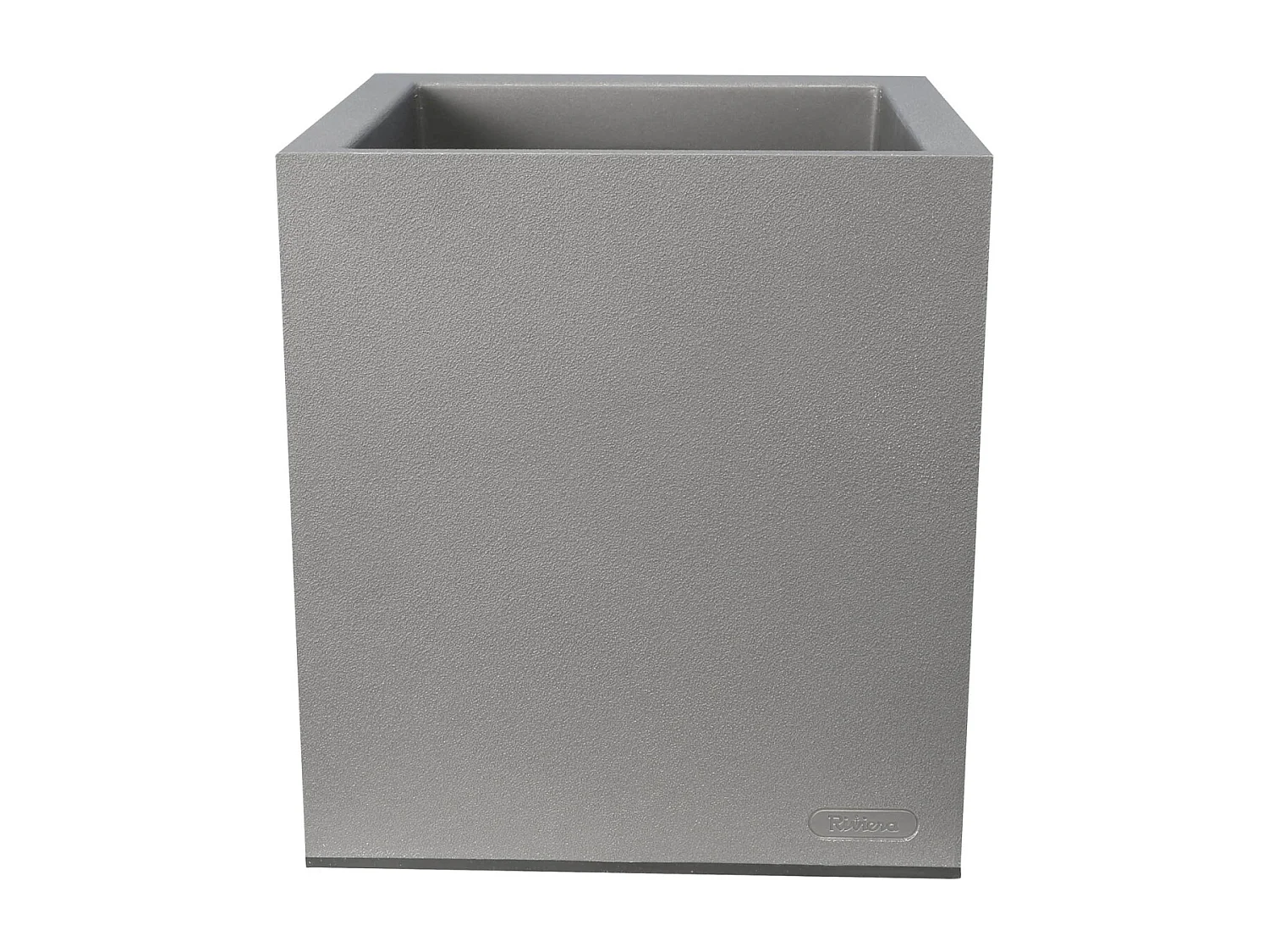 Maceta cuadrada de plástico con aspecto de granito de 30 cm.