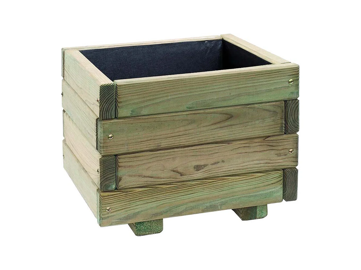 Bac à fleurs en pin traité First 27 litres