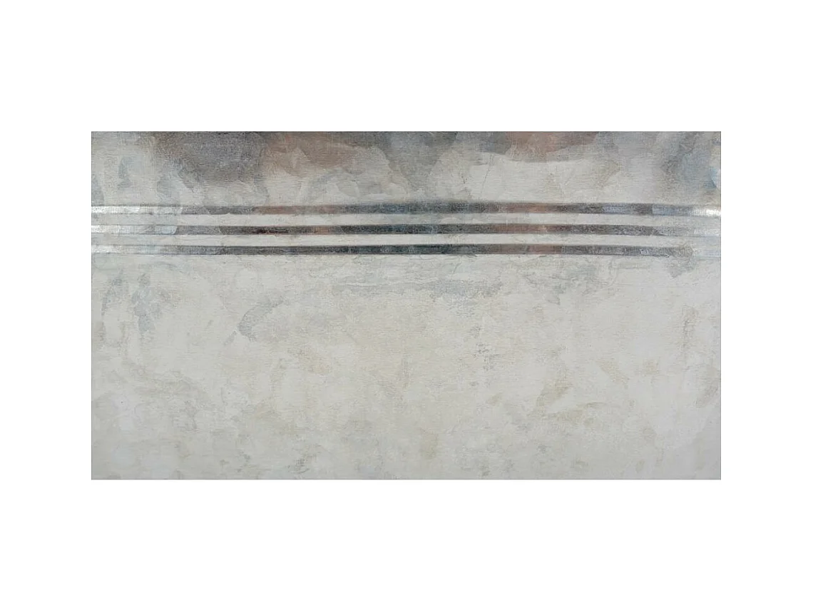 Ovaler Blumenkasten aus Zink und Holz