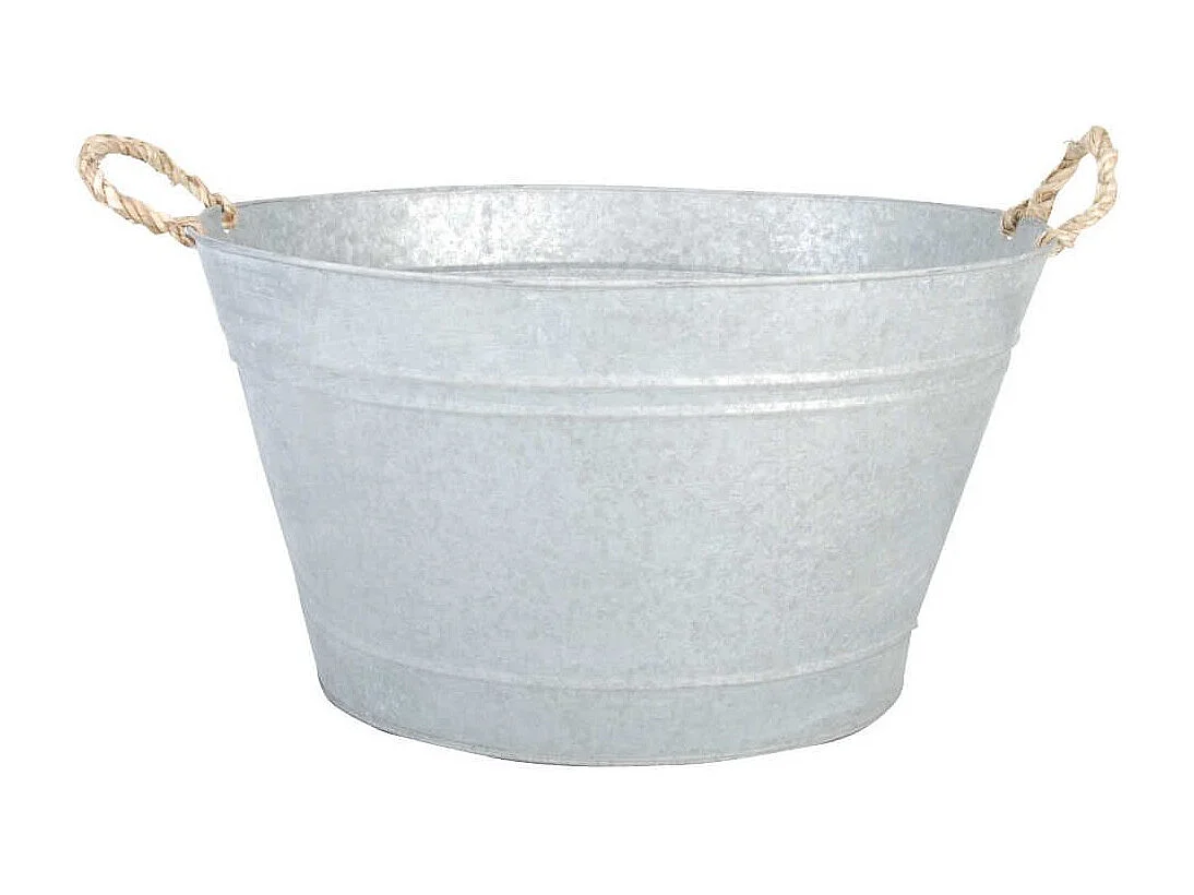 Jardinera de Zinc patinado para colocar 48x37x28,7cm